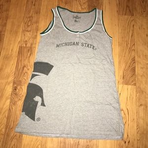 Michigan State Spartans Gray Tank Top Medium